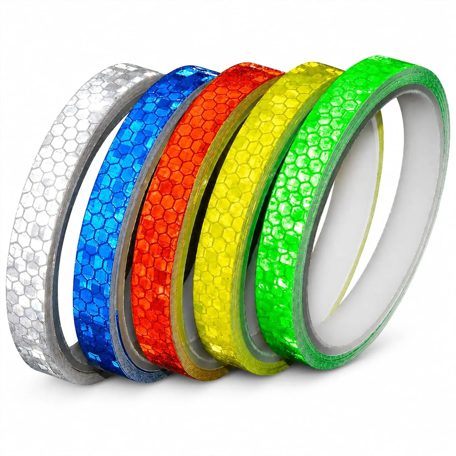 Reflective Tapes 5 Colors Night Safety Reflective  Stickers Adhesive Tape  Outdoor,  Rim Reflector Tape for , ,