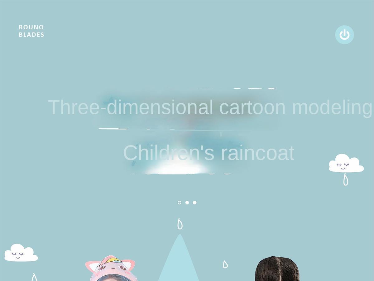 Children's Raincoat Girls Boys Kindergarten Preschool Elementary School Preschool Backpack Location Waterproof Raincoat for Kids