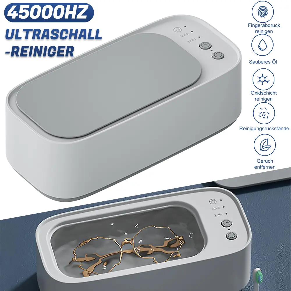 Ultrasonic Cleaning Machine for Jewelry, Automatic Dirt Clean Bath Tank, Multi-Use Ultrasonic Cleaning Equipment for Glasses, Watches and Accessories