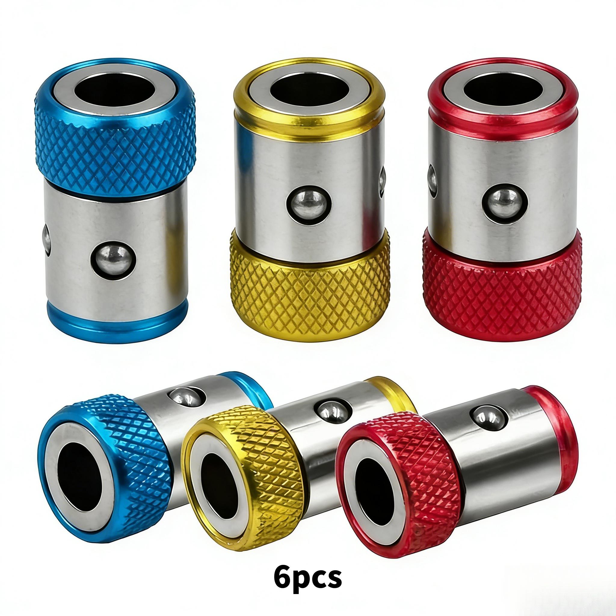6pcs Anti-Slip Design Magnetic Ring Bit Magnetic Not Easy To Fall Off Magnetic Screwdriver Bit Non-Slip Grip High Performancezz