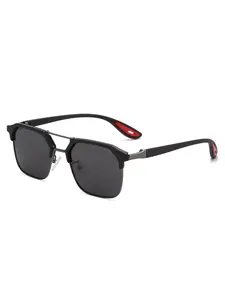 Unisex Vintage Square Sunglasses Polarized Uv400 Lightweight Comfortable for Driving Fishing Going Out, Casual All Season Metal Frame 8329 High Quality Sunglasses
