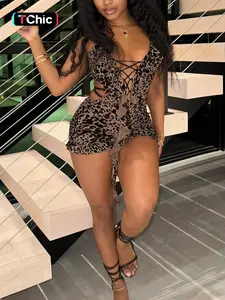 Women's Leopard Print Cut Out Romper, Sexy Fashion Casual Sleeveless Romper for Daily Outdoor Wear, Women Clothing for Summer, Leopard Print Overalls, Womenswear, Sleeveless Spaghetti Strap Overalls, Casual Comfy Jumpsuit