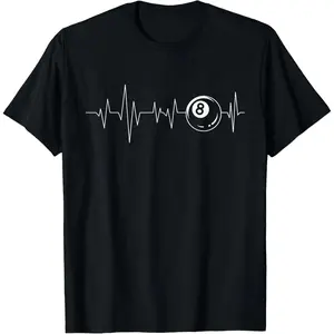 Women's  Round Neck Short Sleeve Breathable Casual T-Shirt - For Billiard Players & Sports Game Enthusiasts