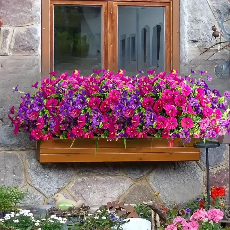 Artificial Flower (16pcs/set), Faux Decorative Flower for Home Garden, Porch, Window Box & Yard, Spring/Summer Artificial Flower Plant for Seasonal Celebrations #GLOBAL PICKS Artificial Flower (16pcs/set), Faux Decorative Flower for Home Garden, Porch, Window Box & Yard, Spring/Summer Artificial Flower Plant for Seasonal Celebrations #GLOBAL PICKS