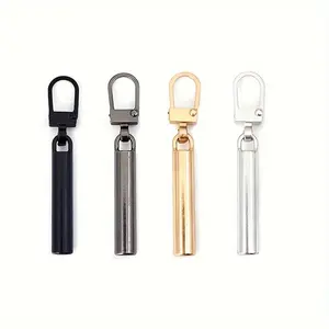 4pcs Universal Metal Zipper Pulls, Detachable Zipper Heads for Bags Clothes Shoes Boots, Replacement Zipper Parts for Repair