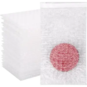 100Pack 4 x 6 Inch Self-Seal Bubble Cushioning Pouches, Double Walled Protective Wrap Bags for Shipping Packing Moving