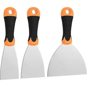3-Piece Spackle Knife Set: 2", 3"，and 5" Professional Putty Knives - Paint Scraper and Drywall Tools for Wall Repair-