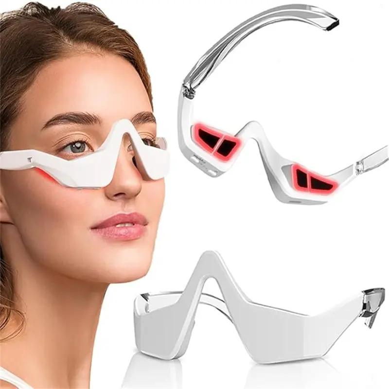 1PC USB eye beauty device for eye care, portable home facial and eye care device, 3D eye beauty massager with heating, microcurrent, red light, deep relaxation, home eye massager, beauty care machine