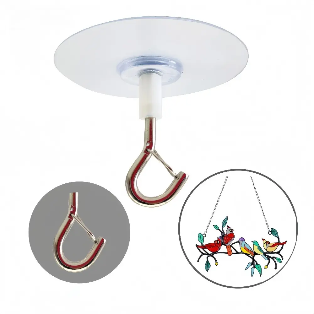 4Pcs Heavy Duty Self-Adhesive Ceiling Hooks, Waterproof No-Drill Hangers for Christmas Decor, Hanging Plants, Chandeliers, Balloons, Wind Chimes, String Lights, Curtains, Strong Sticky Removable Hooks for Home Office, Holiday Party Must-Haves