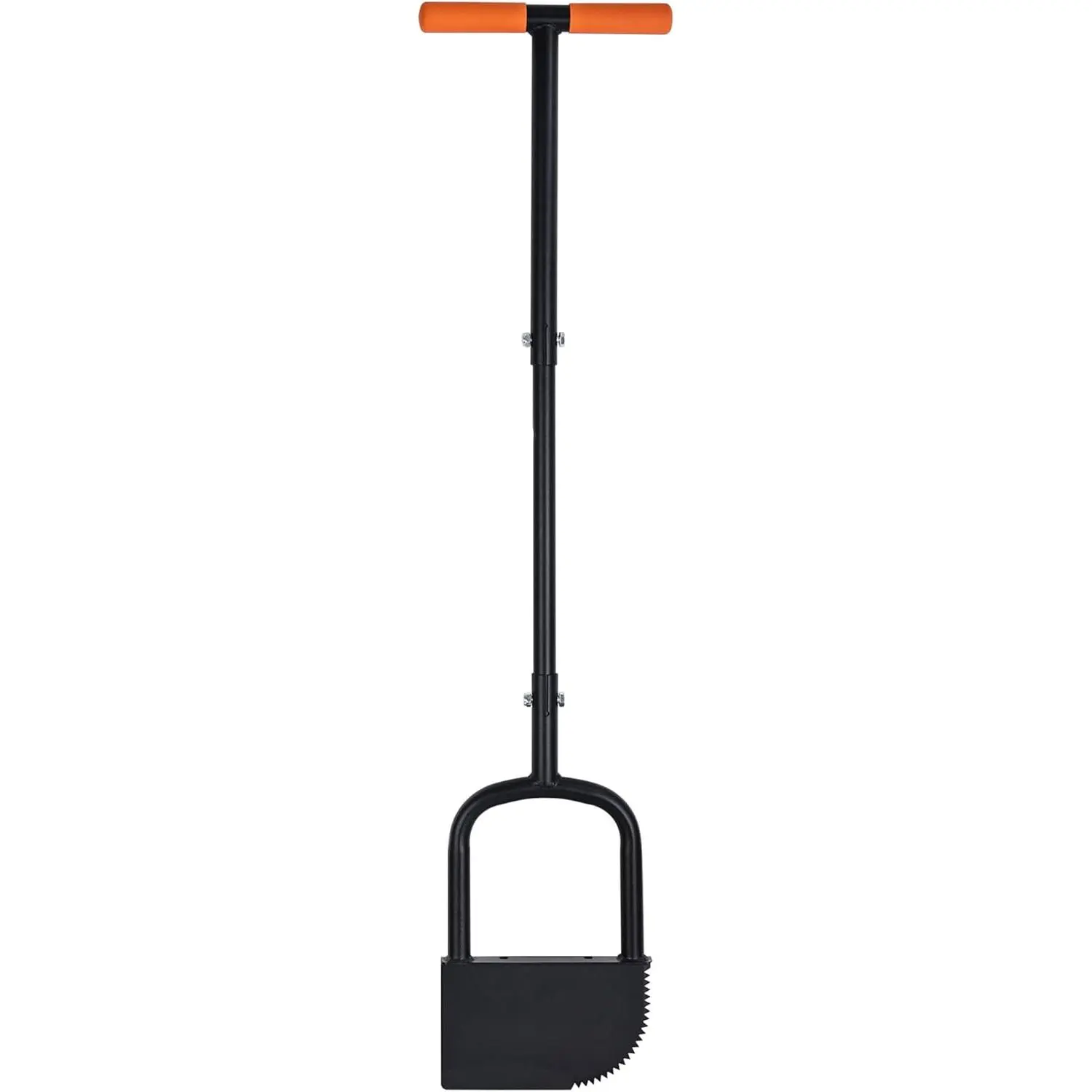 Height Adjustable Garden Edger Tool, Hand Steel Edger, Half Moon Lawn Edger, - with Very   Manual Edger