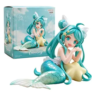 8.5CM Anime Hatsune Miku Figure Desktop Fairy The Little Mermaid ver Noodle Stopper Figure Aciton Model Toy Doll Gift PVC