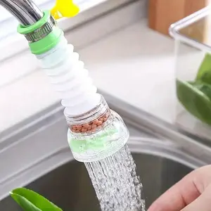 Faucet Splash Guard - Water-Saving Kitchen & Bathroom Tap Extender with Filter Mesh, Kitchen Sink Splash Guard,Random Color.