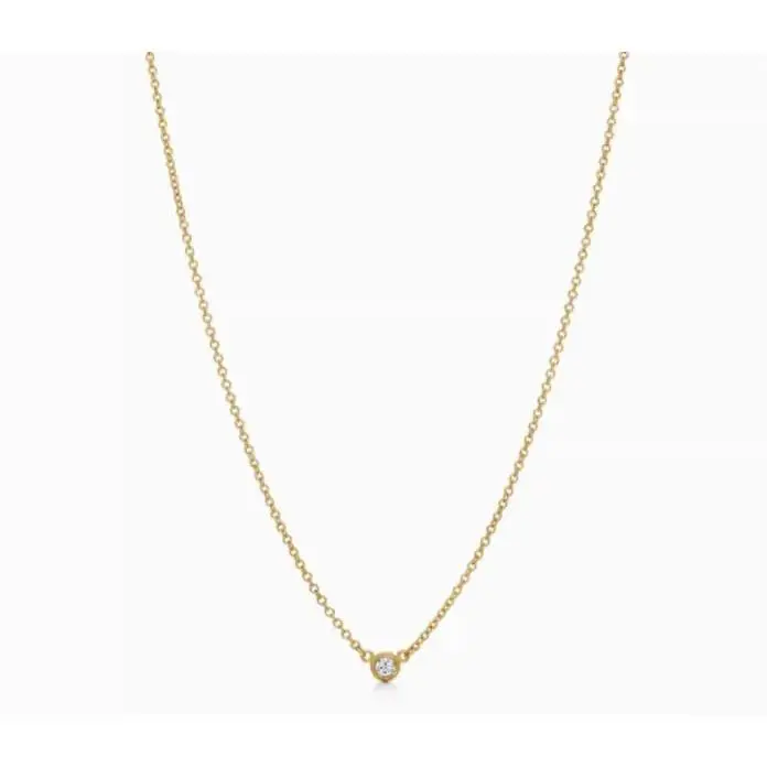 Pre-owned 99% New Cartier Love Style Rose Gold Circular Pendant Necklace
