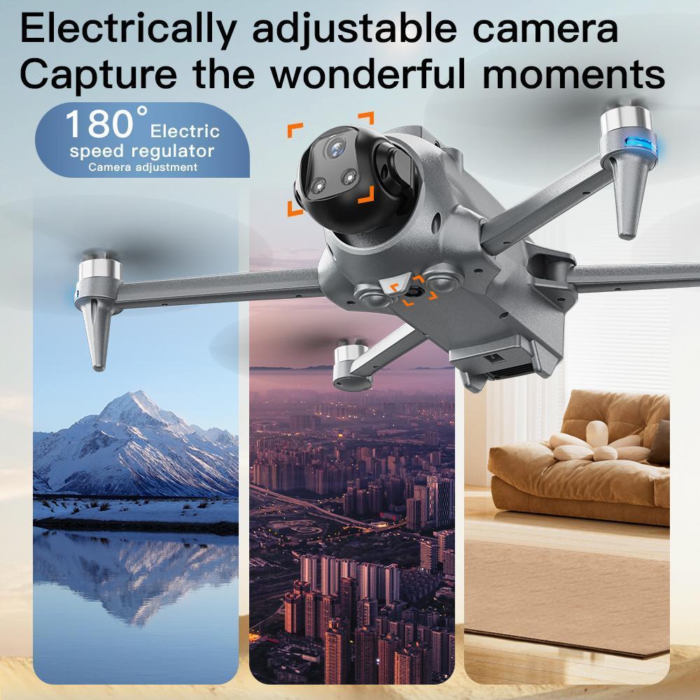 2026 4.5” Screen GPS Drone, Dual Optical Flow Camera, 40-Minute Flight with 3 Batteries, 360° Obstacle Avoidance, Brushless FPV Drone