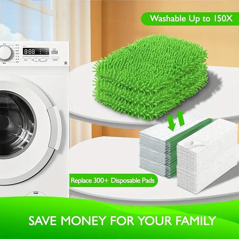 Microfiber Mop Replacement Pad, 4 Counts/12pcs/18pcs Washable Durable Mop Replacement Cloth, Dust Mop, Wet & Dry Mop Cloth for Home Cleaning