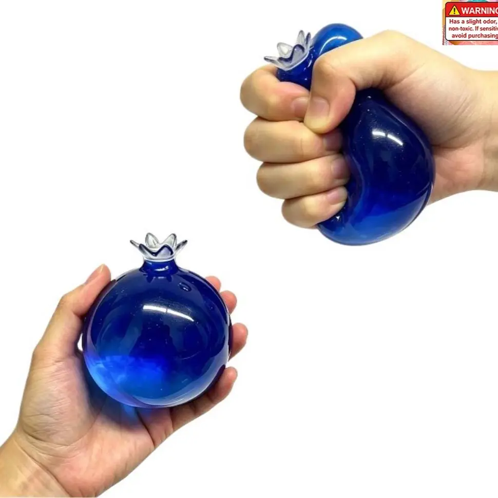 Blueberry Squishy Toy, Slow Rising Stress Relief Ball, Squishy Stress Balls, TPR Decompression Fidget for Adults Kids, Calming Anxiety Fidgets Squeeze Toy, Desk Office Sensory Play Gift Idea, Slow Rising Squishies