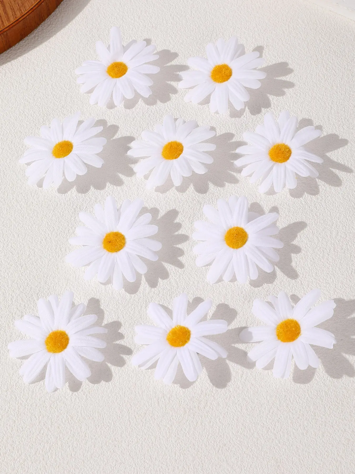 10-Piece Blue Daisy Hair Clips for Women, Casual Bow Design, All-Season Floral Hair Accessories, Plain Pattern, Style Teenage Girls' Hair Clips, Cute Hair Accessories