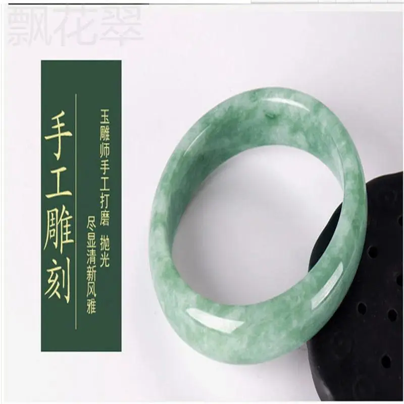 Real Grade A Natural Jade Bangle Women Healing Jewelry Genuine Chinese Jades Stone Bangles Jadeite Bracelet Girlfriend Mom Gifts