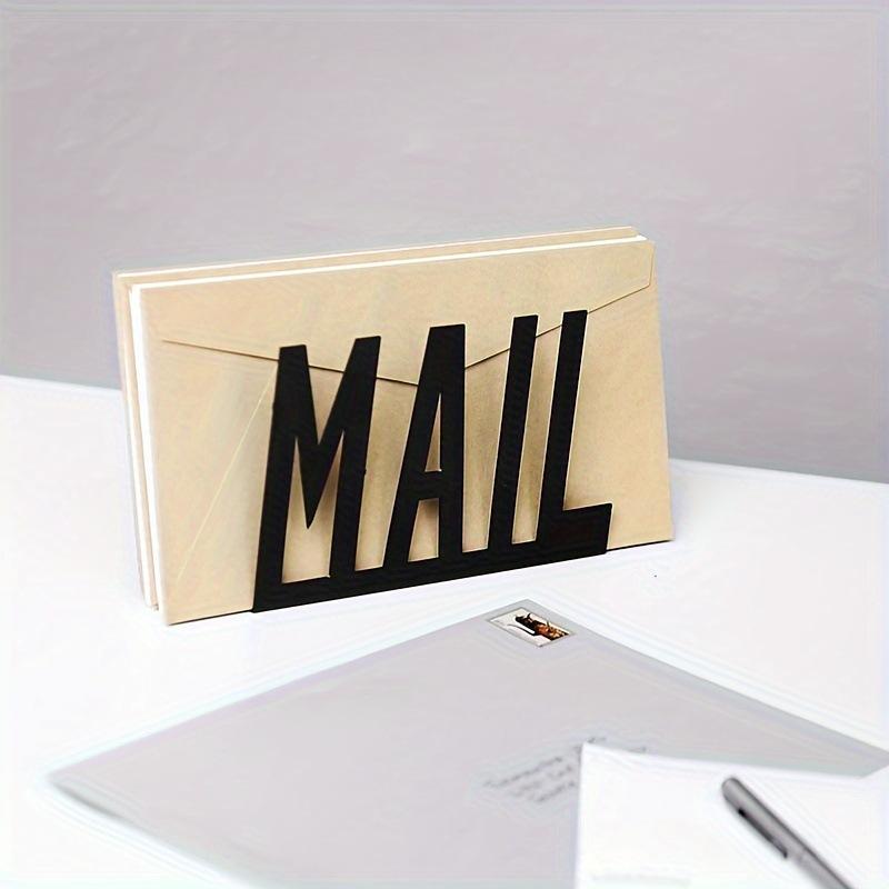 Space-Saving MAIL Letter Holder, Durable Metal Wire Sorter, Desk & Wall Dual-Use Mail Organizer