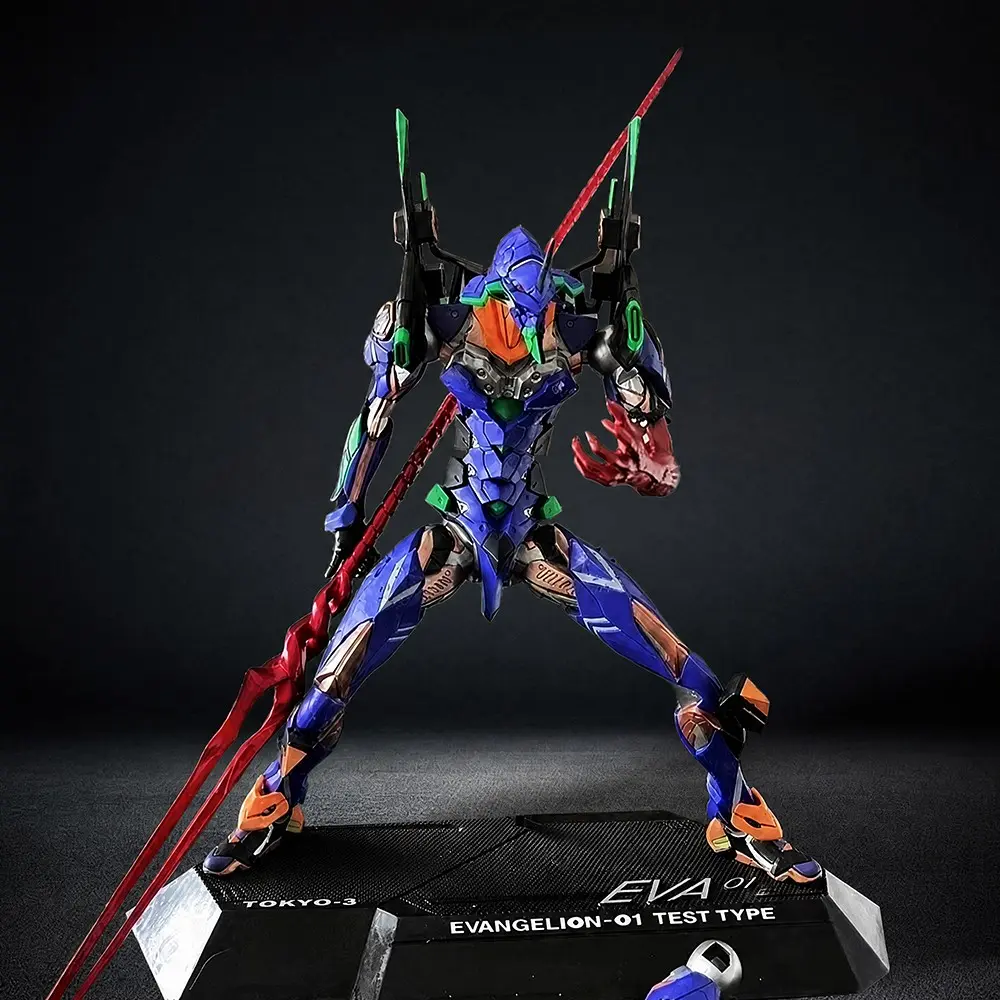 Evangelion‑01 Test Type Final Form Standing Figure 33cm Final Version, Neon Genesis Evangelion Model, Lance of Longinus Mech Collectible, Anime Hobby Gift