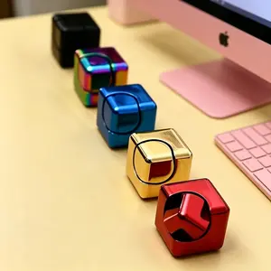 High-Quality Metal Stress Cube, Quiet Mechanism, Fun 3-In-1 Design, Desktop Ornament, Develop Fine Motor Skills, Relaxing Cube, Christmas Gift