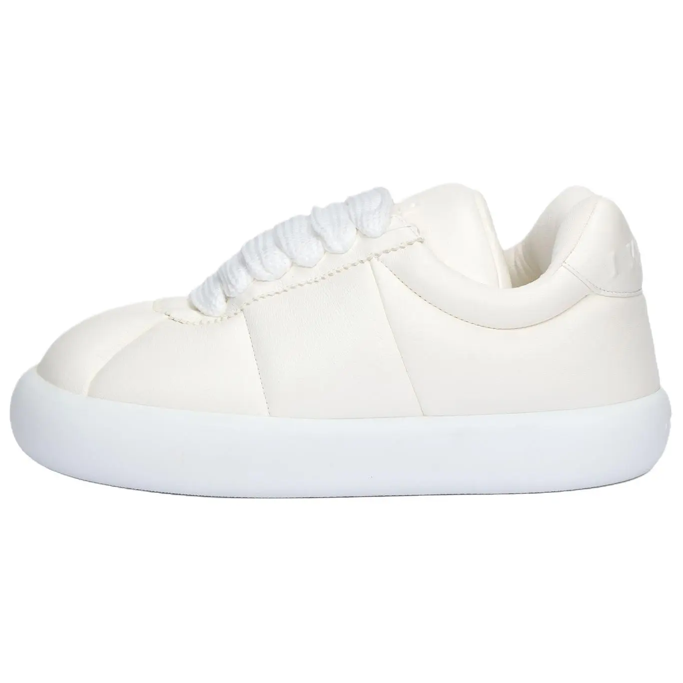 MARNI Men's White Low-Top Leather Casual Sneakers - Walking Shoes, Trainer, Footwear for Comfortable Leisure Wear - House White Official Maison Mihara Verifiable Pairs with Global Authentication Credentials
