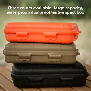 Large-Size EDC Tool Outdoor Survival Kit with Shockproof, Waterproof, Sealed Anti-Impact Box for Camping, Hiking