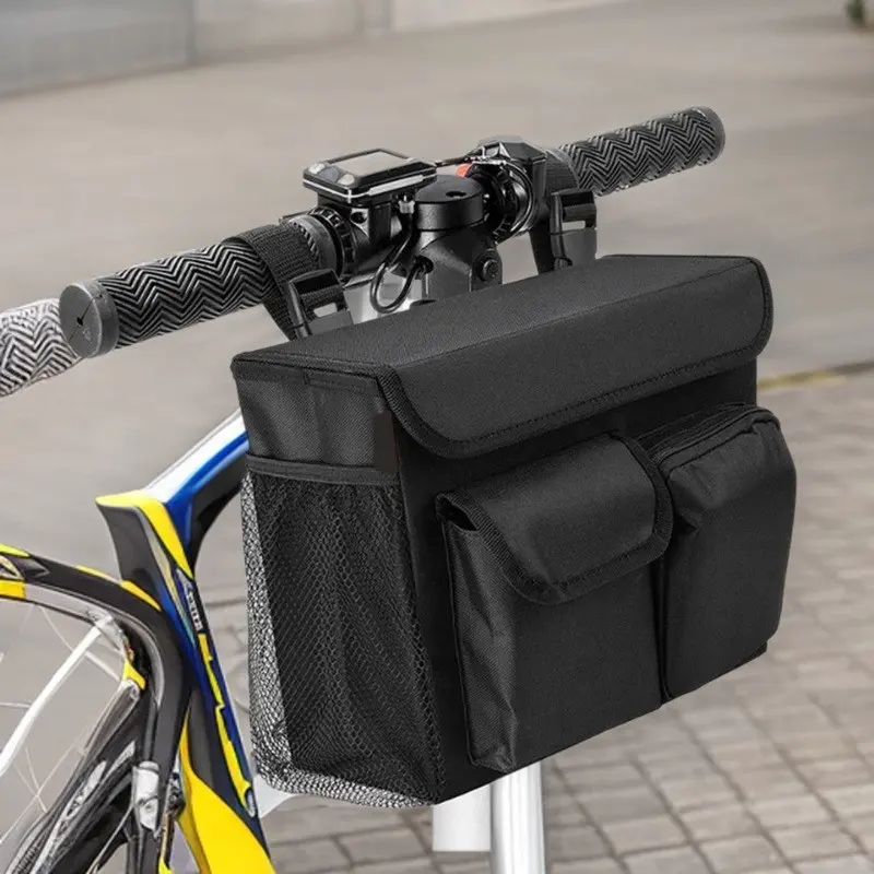Bicycle bag, walking aid storage bag, walking aid with multiple pockets, wheelchair bag, side bag, walking aid storage bag