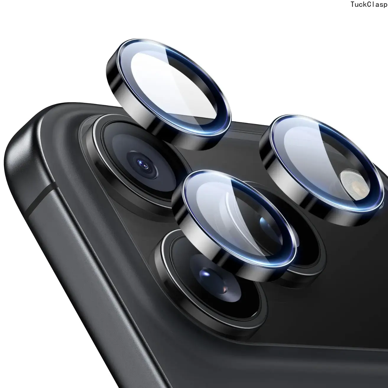 Ultra-Tough HD Camera Lens Protector Compatible with iPhone 17 / 16 / 15 Series, Individual Tempered Glass Lens Cover, Ultra-Thin Scratch-Resistant Protective Camera Accessory