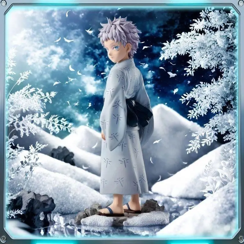Jujutsu Kaisen Childhood Series Gojo Satoru Handmade Model Figure, Anime Character Statue, Anime Collectible for Fans Ornament, No Precious Metal Plating