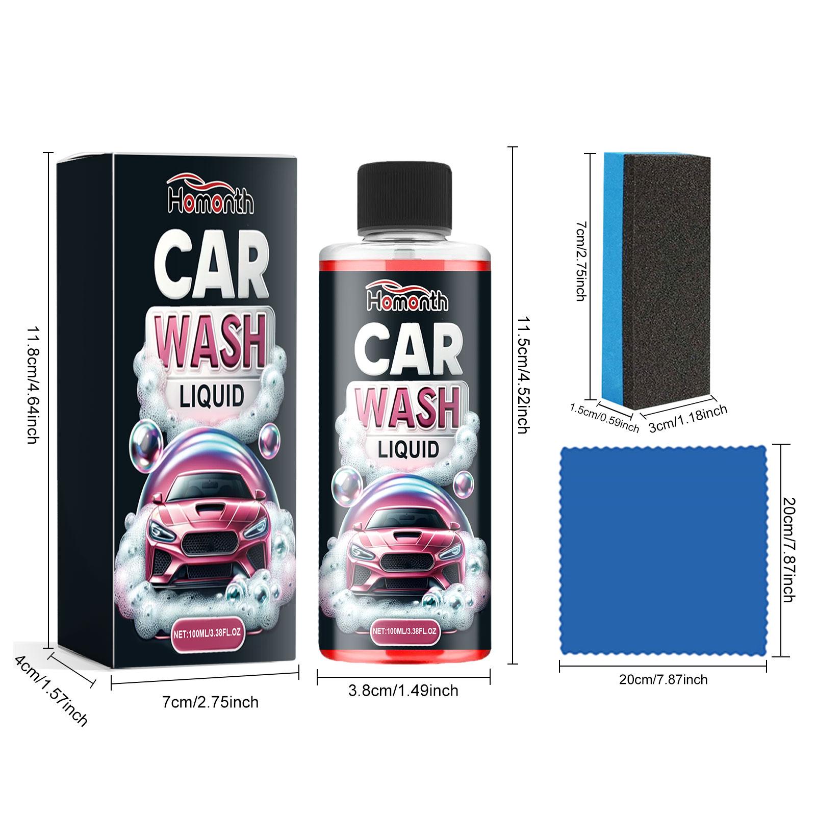 Car Wash Liquid, Car Paint Coating Brightening Cleaning Refurbished Dust Decontamination Maintenance Cleaning Agent