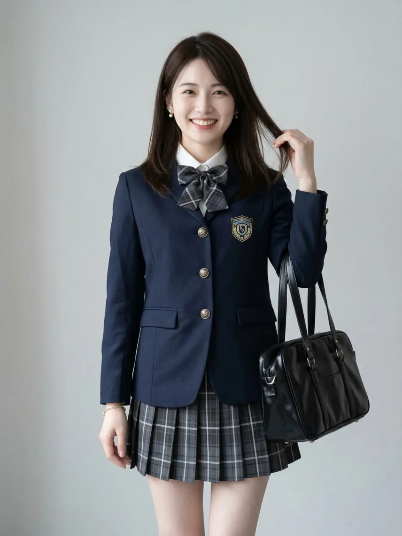Jk Uniform Full Set Suit Jacket, Spring Original Academy Style, Japanese School Supply Small Suit Set, Long Slim-Fitting, Solid Pattern