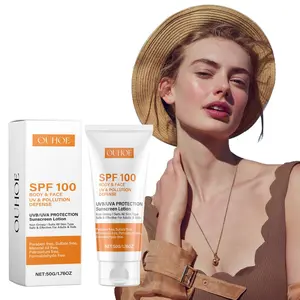 Sunscreen SPF 100, Sunscreen For Body & Face, Broad Spectrum SPF + Antioxidants, Oil Free, For Sun Sensitive Skin, Oxybenzone Free