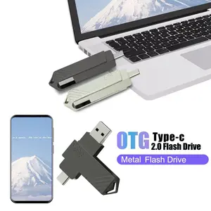 4TB USB flash drive, Type-C dual interface, compatible with both phones and computers, large capacity storage, easily expand device space.