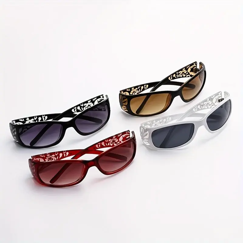 Women's 2-Pack Oversized Semi-Rimless Polyamide Frame Sunglasses, Tinted Glare Cut Lenses, UV400 Protection, Blue Light Filter, Daily Wear Female Eyewear