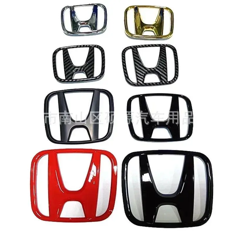 ABS Car Front Hood Grille Emblem Rear Trunk Badge Sticker for  Civic Accord City XR-V CR-V STEPWGN Envix ODYSSEY VEZEL Fit