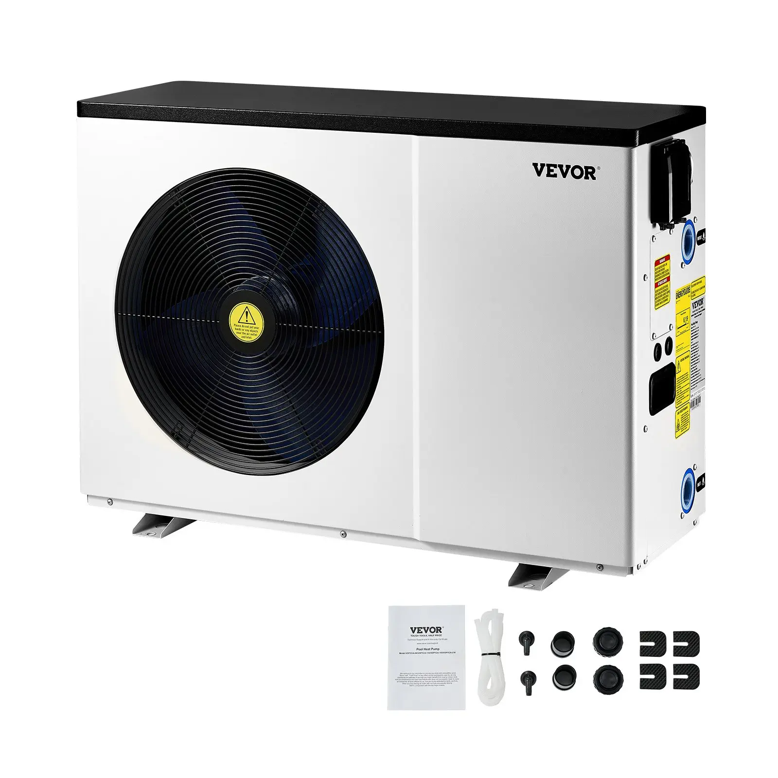 【DealsForYouDays】VEVOR Electric Pool Heat Pump, 51200 BTU, Pool Heaters for 7926-15851GAL Above and In Ground Pools, Low Noise, Heating and Cooling Highly Efficient Energy-Saving Pool Water Heater AC208-230V 60Hz