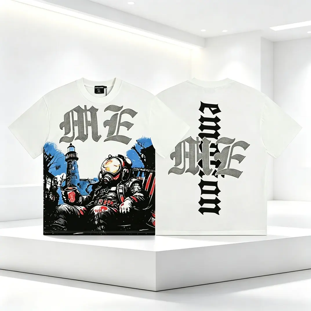 Trending Mixed Emotion Rhinestone Graphic T-Shirt Cotton Tee Y2K Streetwear Oversized Short Sleeve Shirt Hip Hop Casual Summer Top Soft Breathable Unisex Festival Beach Gift