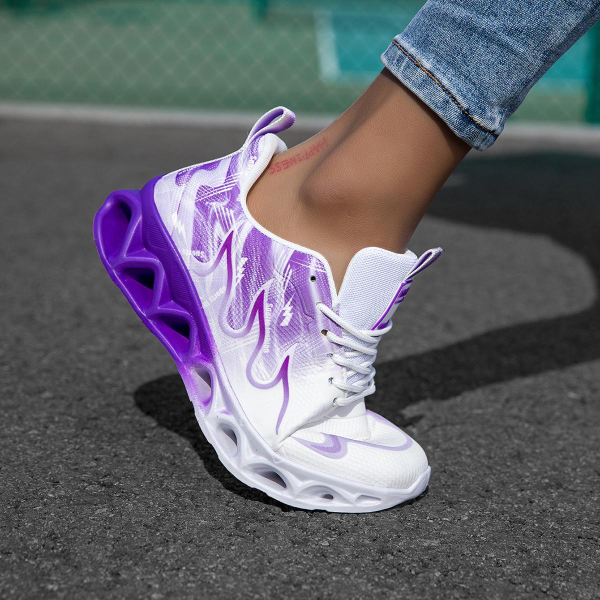 2026 New Glossy Plus Size Casual Sneakers Women's Thick Sole Platform Rocker Shoes Fashion Single Shoes 1212