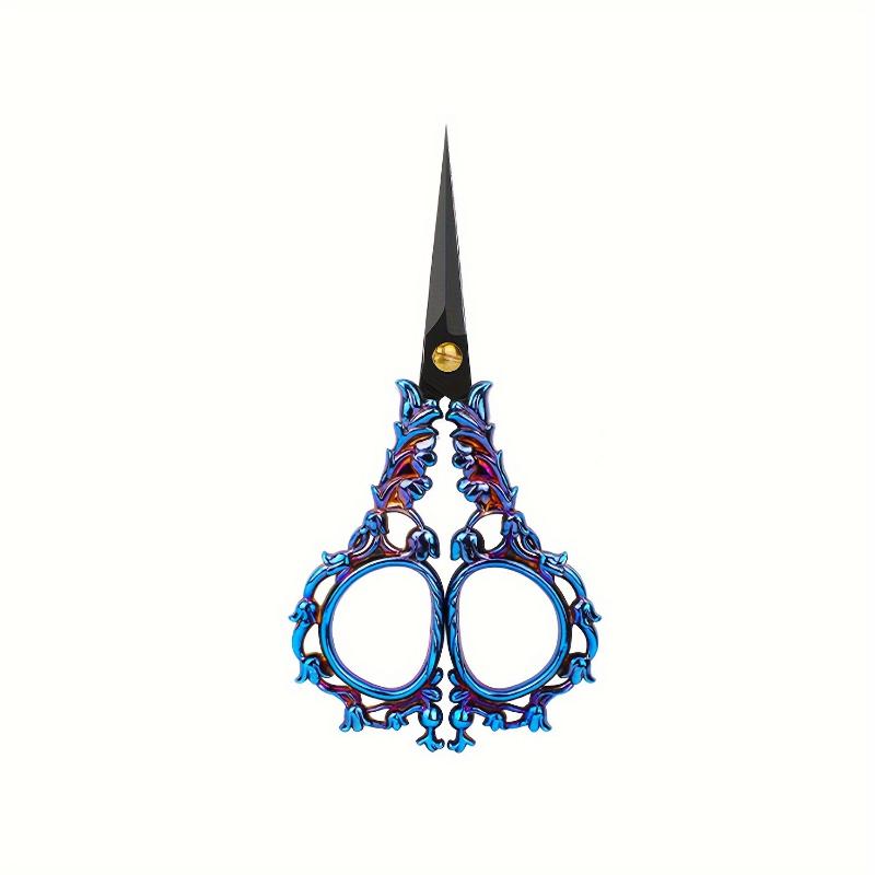 2pcs Vintage Embroidery Scissors with Sharp Stainless Steel Blades - Handcrafted Floral Design, Ideal for DIY Sewing, Quilting & Needlework Crafts