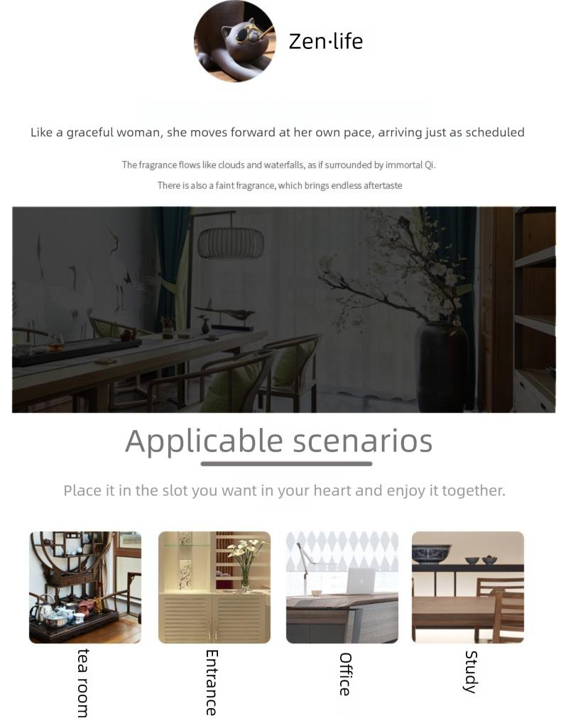 Cherry Blossom Mini Incense Holder & Tray for Sandalwood & Agarwood Sticks - Decorative Design incense stick