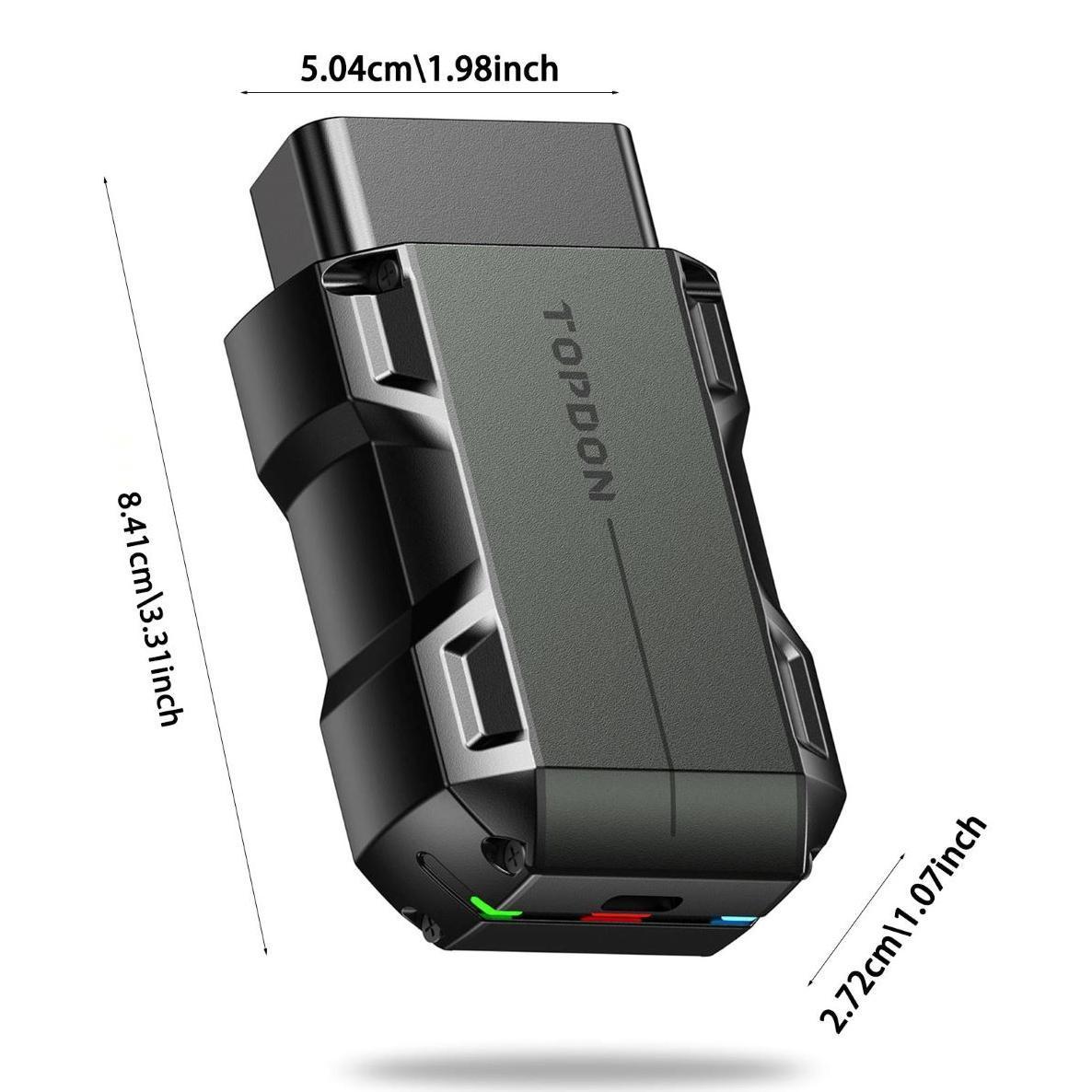 TOPDON TopScan OBD2 Scanner, Automotive Scan Tool, Wireless Bluetooth-Compatible Vehicle Diagnostic Tool with 8+ Reset Services and Bi-Directional System Diagnostics for iOS and Android, Professional Car Repair Tool, Car Repair Scanner #GLOBAL PICKS