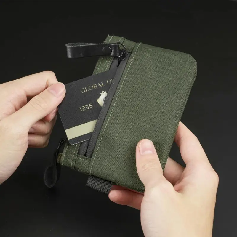 Men's X-Pac Zipper Wallet, Weatherproof Business Style Organizer with RFID Protected Card Slots, Business Style Wallet, Rfid Protected Wallet