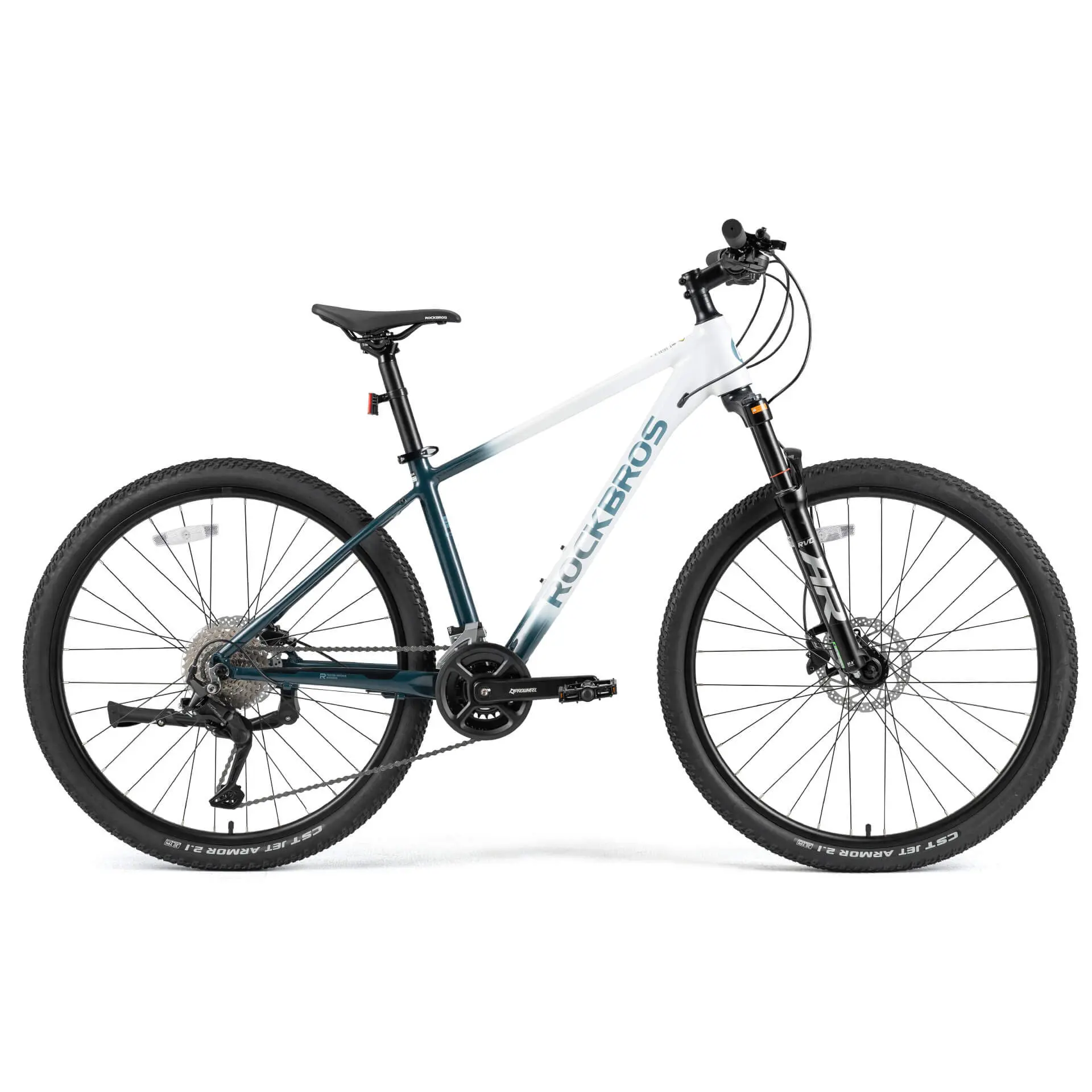 ROCKBROS MT300 27.5" MTB – Ultra-light aluminum hardtail, Shimano 24-speed drivetrain, disc brakes, modern design, excellent grip for everyday riding and off-road trails, 2025 trend bike, versatile for city and trail riding