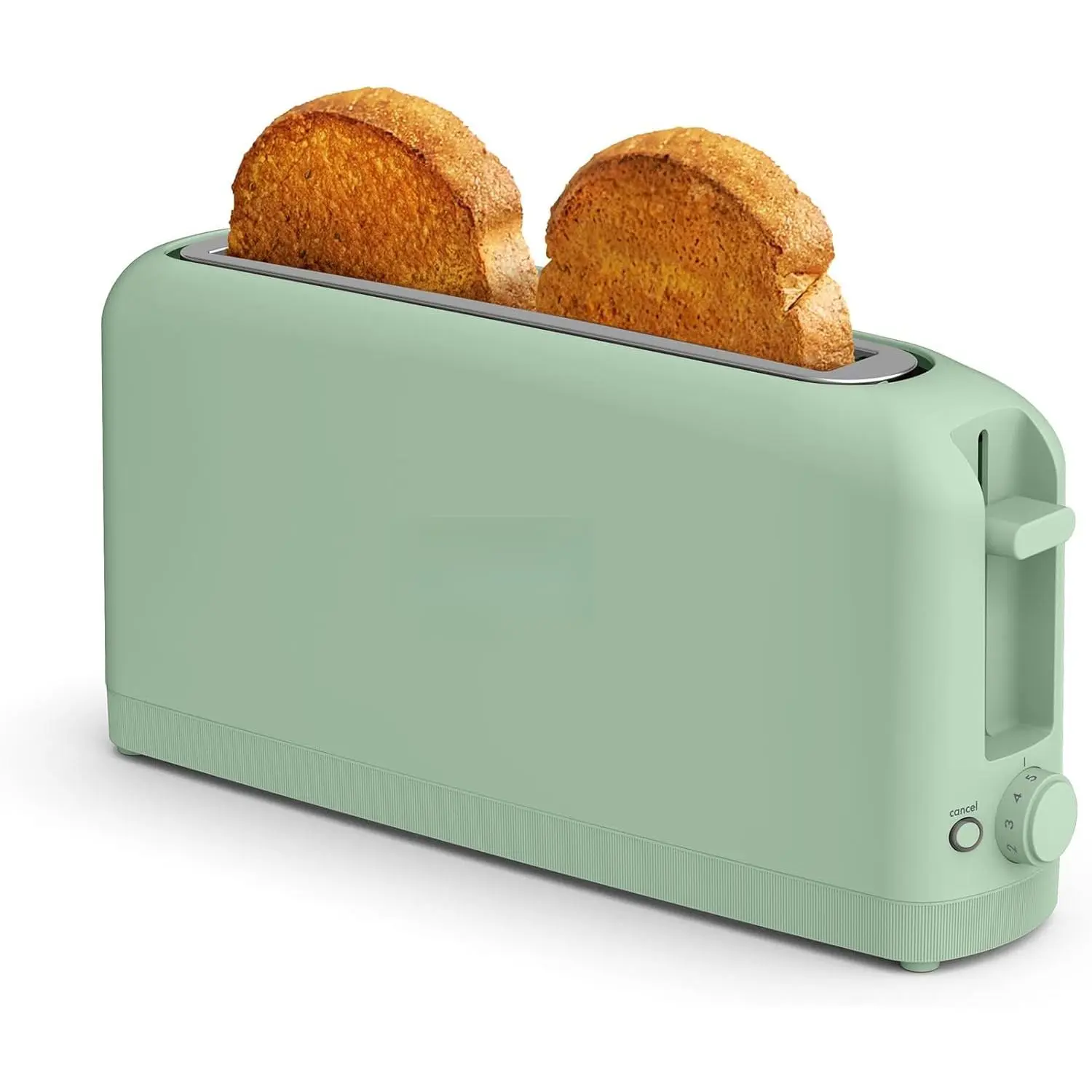 2 Slice Slim Toaster, s-anywhere ™   Kitchenware, 6 Setting Shade Control with Reheat & Cancel Buttons, s Sourdough, 10" Long Slot, Anti Jam & Auto Shutoff, 900 Watt, Seaglass