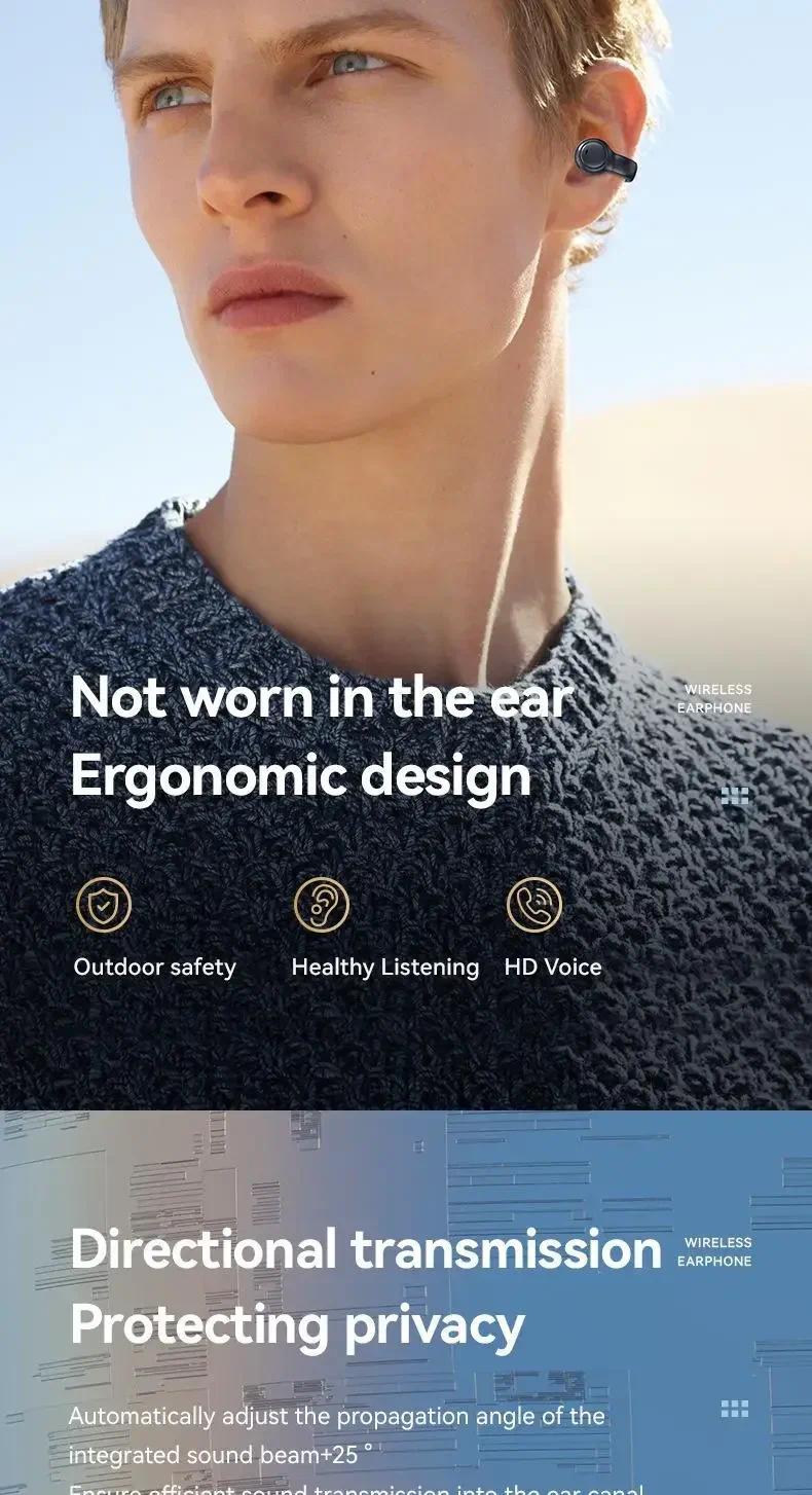 New Model 2026 X51 Wireless Earbuds Bluetooth Headset Charging Earphones Bone Conduction Headphones Sport With Mic free  cool tech gadgets