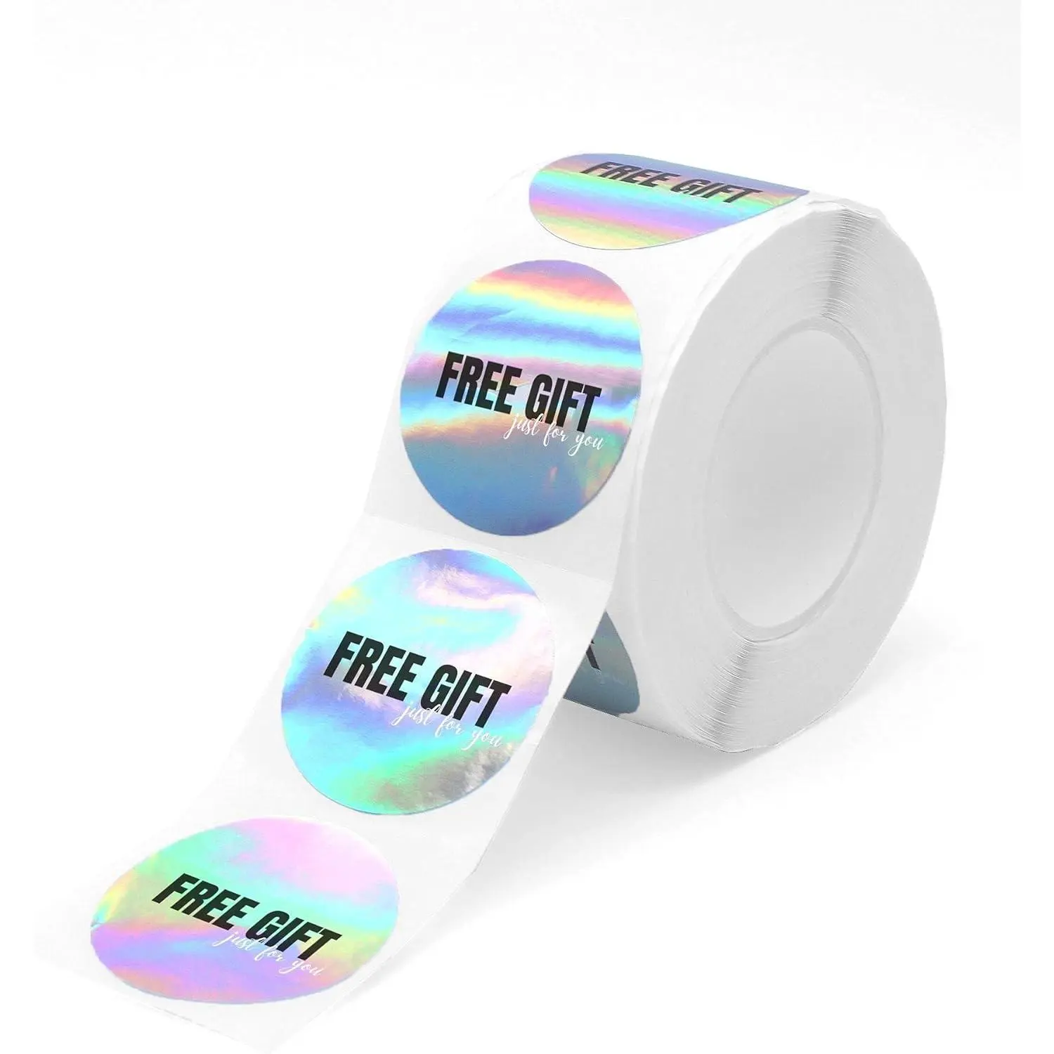 Customer Appreciation Sticker Roll 1.5 inch 500 count | Holographic Stickers for Small Business Packaging Supplies Labels for Shipping, Mailer and Envelop Seal Stickers