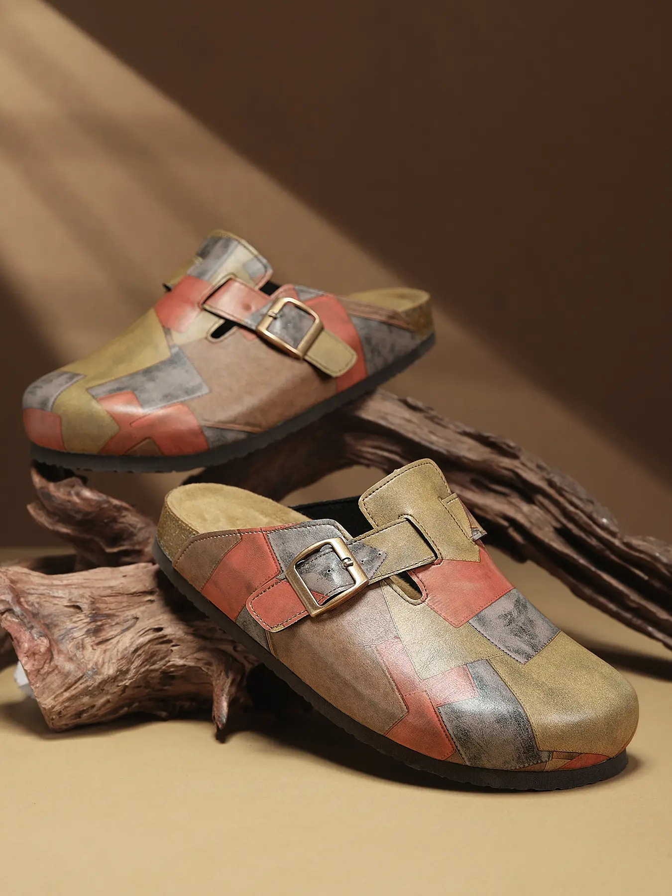 Unisex Birk Wooden Sandals, Comfortable Trendy Design, Durable Boho Style, All-Season Wear, Fashion Summer Clogs, Fashion Casual Shoes for Men & Women