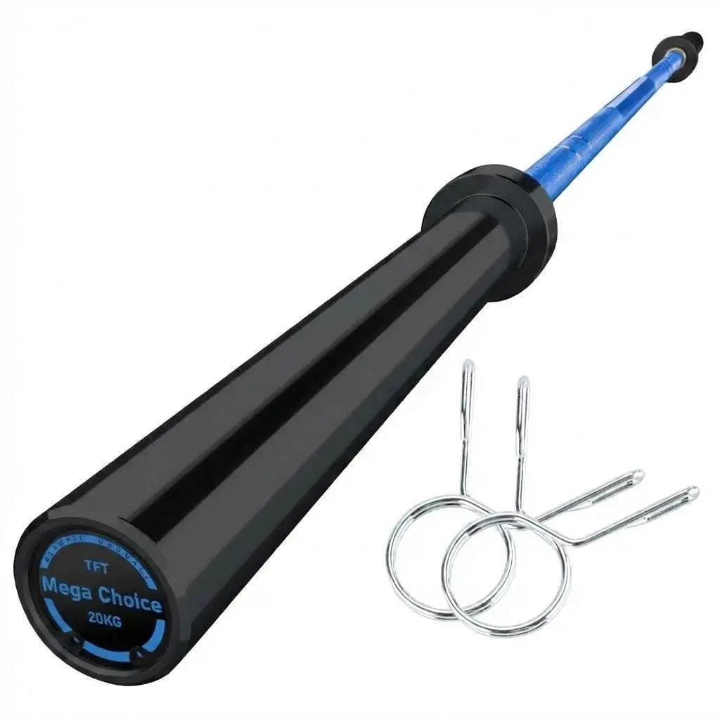 7ft Olympic Barbell, 1500LB Weight Capacity, 190K PSI High Tensile Strength Weightlifting Bar with 2-Inch Sleeves & 8 Needle Bearings for Home Gym Strength Training