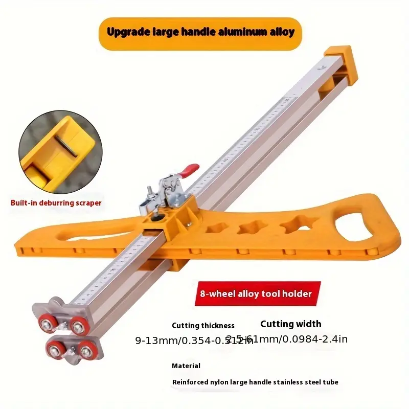 Alloy folding gypsum board cutting tool - comes with gloves and 10 blades, adjustable height with quick positioning tool and high-precision scale. Ergonomic anti slip handle, durable structure, can cut gypsum board, foam board, cardboard, KT board and oth